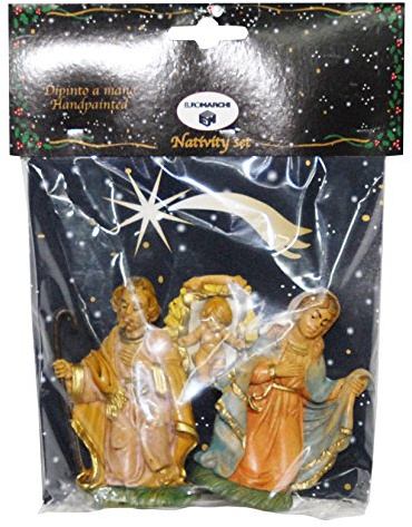 Euromarchi Nativita'Cm.10 Tetl-Bst.3 Pz - Set von 3 Krippenfiguren - Acrylnitril-Butadien-Styrol - Weihnachten