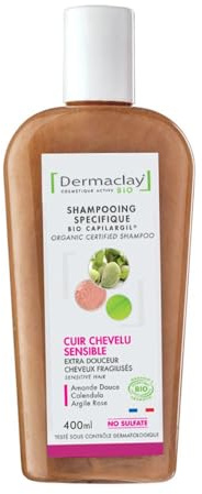 Shampooing bio cheveux secs (argile jaune) 400 ml