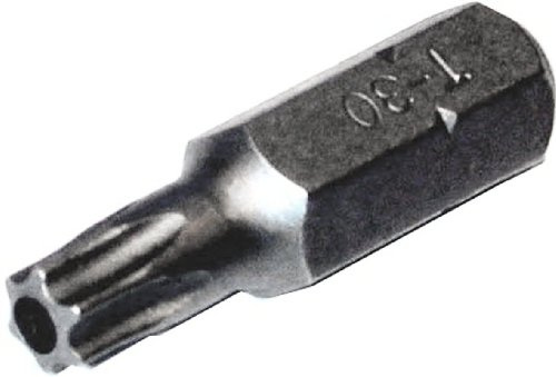 SW-Stahl TBM/4-T7 Schraubendrehbit 1/4 Zoll Sechskant-Antrieb TR-Profil T7 | 25 mm langer Bit mit Stirnlochbohrung aus Chrom-Vanadium-Stahl, bruenierte Oberflaeche, Industrie-Qualitaet fuer Profis