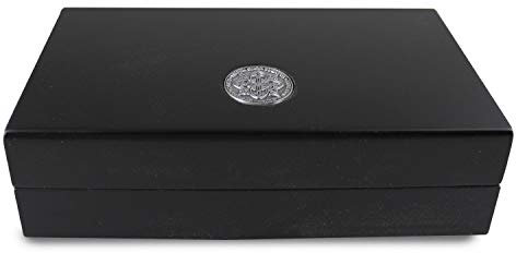Egoist Premiuem - Zigarren Humidor Box aus Holz mit Hygrometer und Befeuchtungssystem für ca. 5 Zigarren I Zigarren-Zubehör - Schwarz