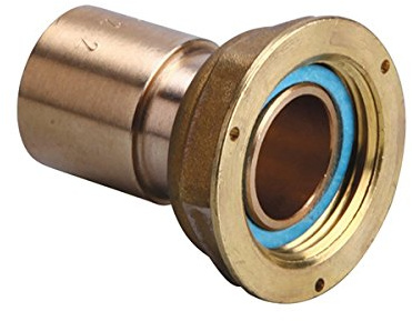 Gurtner - Raccord gaz naturel - Raccord 2 pièces compteur gaz à braser - NF - écrou 6/20 - cuivre Ø28 - Gurtner