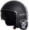 Jethelm Helm Motorradhelm RALLOX 229-2 Größe M Chopper ATV matt schwarz