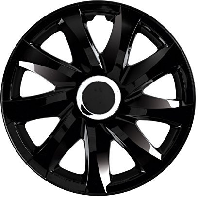 NRM Drift Schwarz. 16 Zoll. (4 x Universal Radzierblenden/Radkappen)