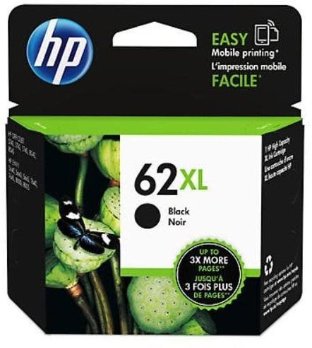 HP 62XL Tintenpatronen, hohe Ergiebigkeit, Schwarz und dreifarbig
