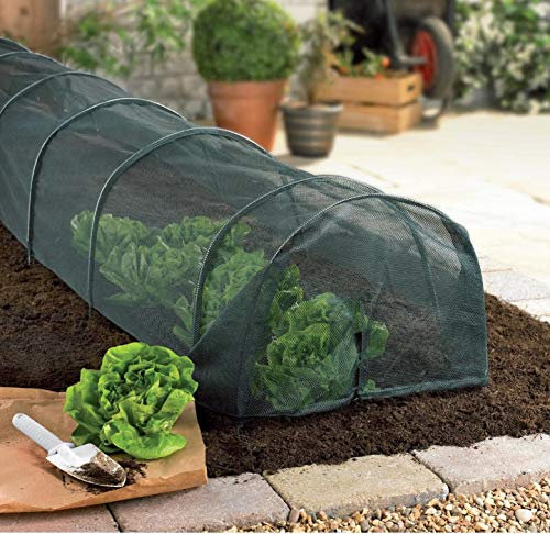 Best Price Square Grow Tunnel Net Plant Cover, Suitable For A Variety Of Vegetables & Plants. Helps To Deter Birds & Other Pests. Size: 300 cm x 45.01 cm