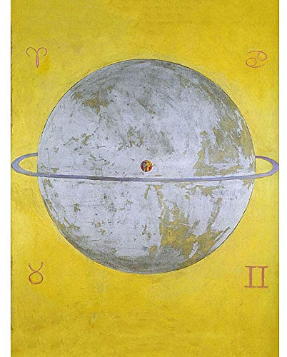 Wee Blue Coo Painting Abstract Hilma Af Klint 1915 The Dove Number 12 Art Print Poster Wall Decor Kunstdruck Poster Wand-Dekor-12X16 Zoll