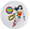 Excelsa Wonder Woman Piatto Pizza, Porcellana, Bianco