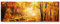 Eau Zone Wandbild auf Leinwand 150x50cm Wald im Herbst – Ölgemälde