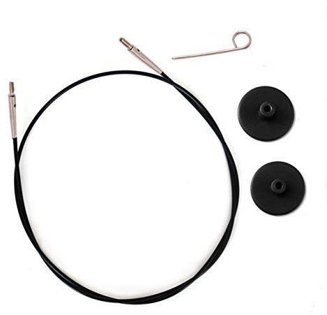KnitPro Cords Interchangeable Knitting Needle Cables (35cm-Black)