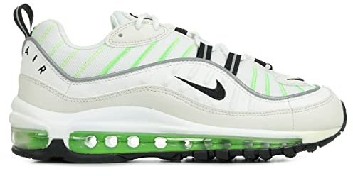 Nike W Air Max 98, Women’s Running Shoes, Multicolour (Summit White/Black/Phantom/Electric Green 115), 4 UK (37.5 EU)