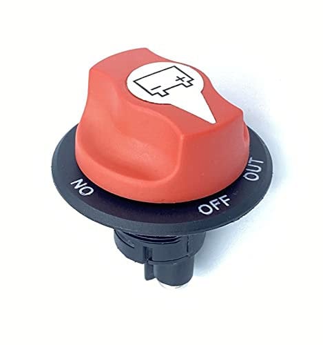 IRYNA Batterie-Trennschalter Auto Batterieschalter,Wasserdicht Master Batterietrennschalter für Boote,50V 50A Auf/Aus Stromschalter,Batteriehauptschalter für Marine Yacht Motorrad LKW KFZ Fahrzeuge