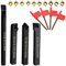 Set di utensili da taglio per tornio con inserti orientabili a 4 pezzi con 10 inserti S12M-SCLCR09 SCLCR1212H09 SCLCL1212H09 SCMCN1212H09
