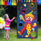Miotlsy Werfen Spiele Karneval Wurf Spiel Clown Banner mit 3 Bohnen Säcke Zirkus Bohnen Säcke Wurf Spiel für Karneval Party Aktivitäten Zirkus Lieferungen für Kinder und Erwachsene