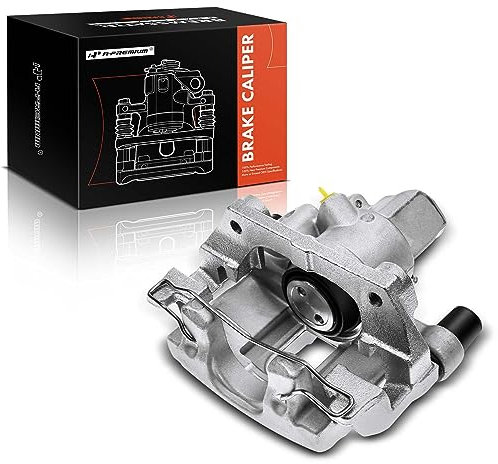 A-Premium Disc Brake Caliper Assembly with Bracket Compatible with Select Mazda and Volvo Models - 3 2004-2008, C30 2008-2013, C70 2006-2013, S40 2004-2011, V50 2005-2011 - Rear Right Passenger Side