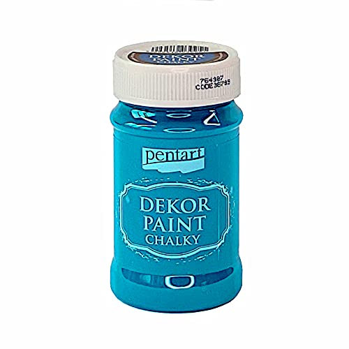 Zita`s Creative Dekor Paint Chalky matt 100ml - stahlblau. Kreidefarbe, Vintagefarbe, Mattfarbe, Bastelfarbe,