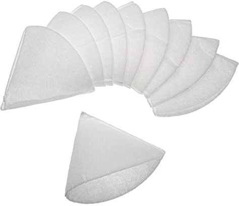 vhbw 10x Kegelfilter für Lüftungsanlage z.B. kompatibel mit Helios, Maico, Pluggit, Zehnder - Abluftfilter G4, DN 125, Weiß