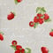 Stoff Meterware Baumwolle natur Erdbeeren Handschrift pflegeleicht Dekostoff Vorhangstoff Leinenoptik Meterpreis