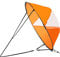 Kajak Segel Faltbares Windsegel Paddle Downwind Windsegel Tragbare Kanus Popup Downwind Instant Sail Kit Kajakzubehör Für Schlauchboote Kajaks Kanus, Orange