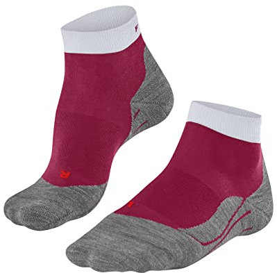 FALKE Damen Laufsocken RU4 Endurance Short W SSO Baumwolle Funktionsmaterial antiblasen 1 Paar, Rot (Rose 8565), 39-40