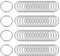 sourcing map 60 Stück Metall O Ringe 15mm(0.59) Innendurchm. 1.6mm Dicke Mehrzweck Ungeschweißte O Ring Schnalle für Handwerk Gürtel Geldbörse Handtasche Herstellung Hardware Silber Ton