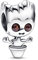 PANDORA Marvel Guardians of the Galaxy Tanzender Groot Charm aus Sterling-Silber mit Cubic Zirkonia in der Farbe Silber, Marvel X PANDORA Kollektion, 792554C01