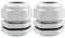 2 Pack Cable Glands M40, Hanibos IP68 Waterproof Cable Glands Nylon Compression Glands Connectors with Locknut and Washer Suitable for 22-33mm Cables White