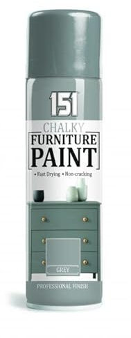 Classic Signature - 2 x Chalk Finish Winter Grey Paint 400ml- 151 - Aerosol Furniture Spray Paint Smooth Touch Matt Finish Home and Office