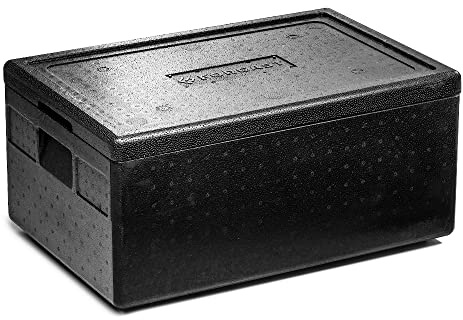 Forgast Scatola Termica 40L GN 1/1 Contenitore Isotermico Professionale | Borsa Frigo Rigida per Catering in Materiale Ibrido, Antiurto, Impilabile, per Alimenti Caldi e Freddi, 60x40x28,3 cm
