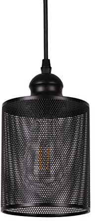 AIRTWESD Industrial vintage Metall Käfig Hängelampe E27 Deckenleuchte LED Kronleuchter Wohnzimmer Hängeleuchte Kreative Leuchte Retro lampenschirm (ohne Glühbirne)