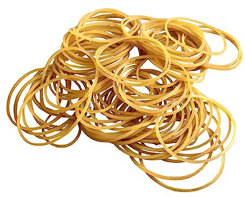 100 PCS Rubber Elastic Bands, 50mm Natural Rubber Bands, Elastic Bands For Home, Office Stationary, DIY Craft, School, Etc