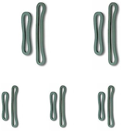 Chapuis LAST4 10-er Set Vierkant-Gummibänder für Camping - Breite 5 mm - Länge 120 mm (Packung mit 5)