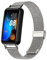 GIOPUEY Cinturini Compatibile con Huawei Band 8/Huawei Band 9, Cinturino in Acciaio Inossidabile Intrecciato [Resistente all'Usura] - Silver