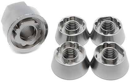 OG Secure | M8 (8mm) IREG Anti-Theft Security Nut Set - 304 Stainless Steel | Tamper Proof Reusable Shear Nuts | For Roof Tent, Winch, Light Bar, E-Bike | For 8mm Thead/Bolts
