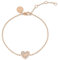 RADLEY Women's 18ct Rose Gold Plated Pavé Stone Heart Bracelet RYJ3388S