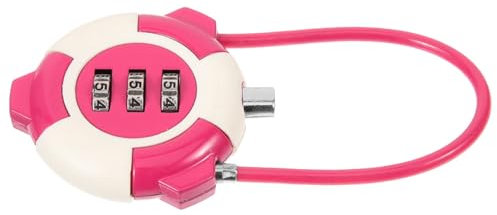 BESTonZON Zahlenschloss aus Drahtseil Kofferschloss TSA-Gepäckschlösser Aktenschrankschloss Schubladenschlösser zweifarbig Rettungsring Vitrine Passwort Kabelschloss Plastik