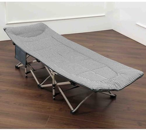 ALSUPEU Campingbett Feldbett Klappbar, Faltbar Feldbettauflage Mit Matratze Topper Für Camping Garten Innen Outdoor,001