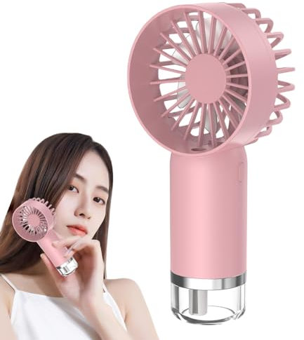 Quzente Ventilador de nebulización de escritorio,Ventilador de pulverización de agua - Ventilador humidificador de nebulización USB, ventilador eléctrico con diseño de carga USB para escuela,