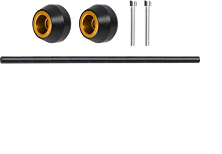 Zubehör Vorder- Und Hinterachsgleiter Gabelradschutz Sturzpad-Kit Für Aprilia Shiver 750 900 / Dorsoduro 750 900 1200 2007-2020 (Color : Front Wheel golden)