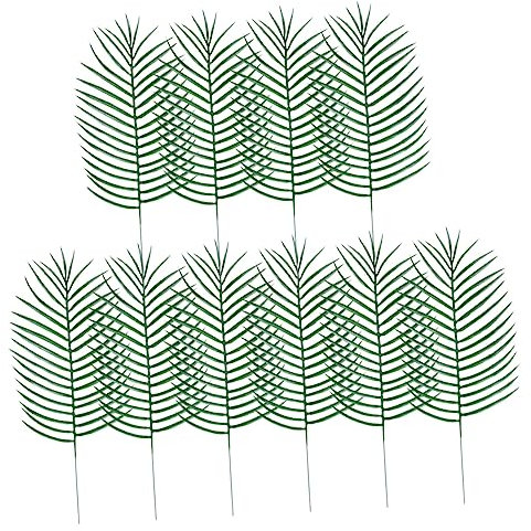 ABOOFAN Küpper 10 Stück Künstliche Blätter Zum Arrangieren Von Blumen Simulationsblätter Requisiten Künstliche Blätter Schmücken Palmsonntag Kunsthandwerk Lebensechte Blatt Requisiten Palmen Deko