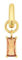 Amor Charm 925 Sterling Silber Damen Charms, mit Zirkonia synth., 1,7 cm, Apricot, Kommt in Schmuck Geschenk Box, 2038530