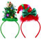JOYIN 2 Stück Rentier Stirnband mit LED, Weihnachten Haarband für Weihnachten Weihnachtsfeiern Party Haarschmuck (Einheitsgröße)