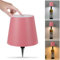 Asslye Pridola Wireless Bottle Lamp, 3 Color Stepless Dimming, Touch Control Wine Lampshade, Rechargeable for Bars Restaurants (Pink)