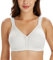 Lemorosy Soutien-Gorge Minimiseur Femme Grandes Tailles Confort Bonnets emboîtants sans Armatures réducteur de Fort portrine Tous Les Jours Blanc FR95D