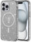 Yoedge Glitzer Magnetisch Hülle für iPhone 16 Pro 6,3, Handyhülle Kompatibel mit Mag Safe Kabellosem Laden,Transparente Silikon Slim PC Stoßfest Kratzfest Bling Schutzhülle für iPhone 16 Pro, Schwarz