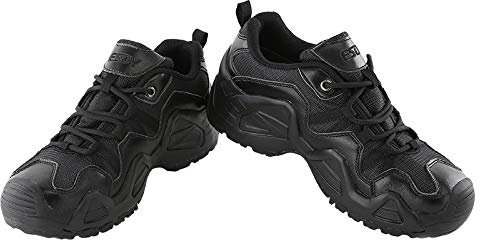 TPTOP Stivali Militari Mimetici Uomo Scarpe da Trekking Traspirante Stivali Combat Forze Speciali Scarponi Tactics Combattimento Tattici Stivali Caccia Trekking Desert All'aperto,Black-39EU
