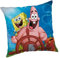 Jerry Fabrics Spongebob Schwammkopf Kinder Dekokissen 40x40 cm Zierkissen mit kuscheliger Polarfleece-Füllung und weichem Kissenbezug. Hochwertiger beidseitiger Druck. Kuschelkissen Spongebob