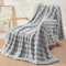 TOPCHANCES Kuscheldecke Milchsamt Plüsch Flauschige Decke Super Soft Wohndecke Dick 450GSM Flanell Bubble Couchdecke Warm Überwurfdecke Sofadecke Vielseitig Blanket Für Bett Sofa,Hellgrau,160×200cm