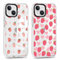 Phoona 2 packs Phone Case for iPhone 14 Plus 6,7'', Cute Clear Transparent Cover with Strawberries Pattern Aesthetics Design, Soft Shockproof Protective Bumper Slim Funda for Women Girls
