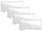 sleepling 4er Set Kopfkissen 40x80 cm, Allergiker Kissen, waschbar, Made in EU, Ökotex, langes Schlafkissen 40 x 80, Bettkissen, Pillow, 4 Stück, Basic 100