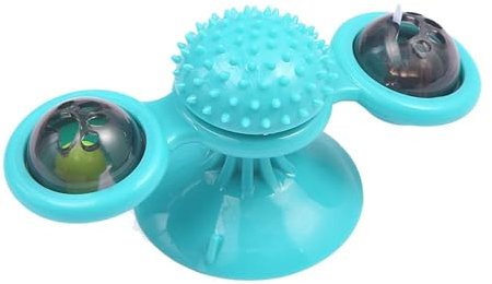 Katzenspielzeug mit Windmühle, rotierendes Spielzeug für Katzen, interaktives Spielzeug zum Kratzen von Katzen, lustiges Spielzeug für Katzen